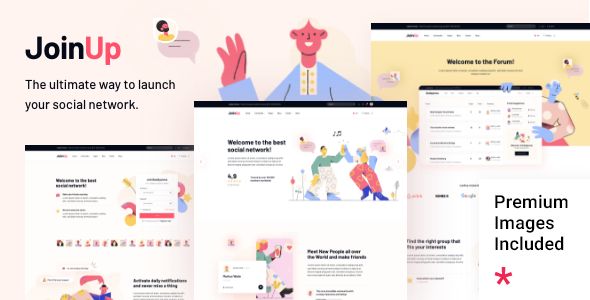Join Up – BuddyPress Community Theme 1 Join Up Buddy Press Community WordPress Theme
