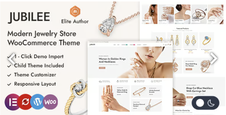 Jubilee - Jewelry Store WordPress WooCommerce Theme 1 Jubilee Jewelry Store WordPress WooCommerce Theme