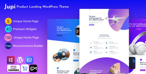 Jupi - Product Landing WordPress Theme 1 Jupi Product Landing WordPress Theme