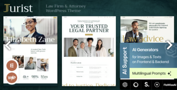Jurist Law Firm & Attorney WordPress Theme