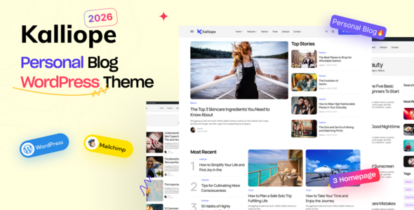 Kalliope - Modern Blog WordPress Theme 1 Kalliope - Modern Blog WordPress Theme