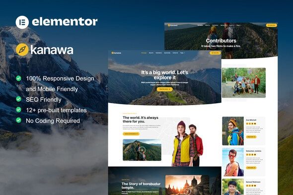 Kanawa – Modern Travel Blog Elementor Template Kit 1 Kanawa – Modern Travel Blog Elementor Template Kit