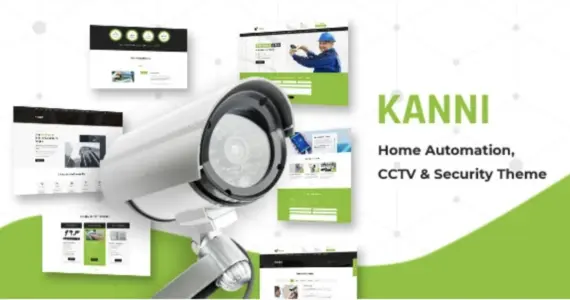 Kanni 3.4 Home Automation, CCTV Security WordPress Theme