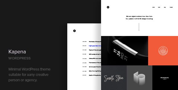 Kapena - Minimal Portfolio WordPress Theme 1 Kapena WordPress Minimal Portfolio Theme