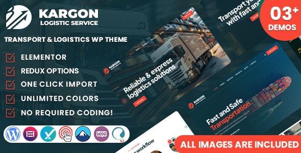Kargon - Transport and Logistics WordPress Theme 1 Kargon - Transport and Logistics WordPress Theme