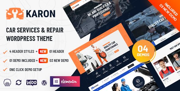 Karon – Car Repair and Service WordPress Theme 1 Karon – Car Repair and Service WordPress Theme