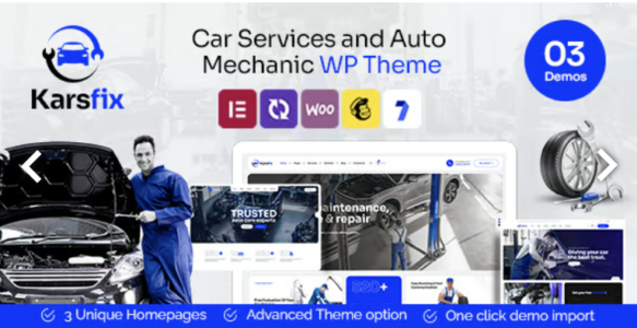 Karsfix Car Service & Auto Mechanic WordPress Theme