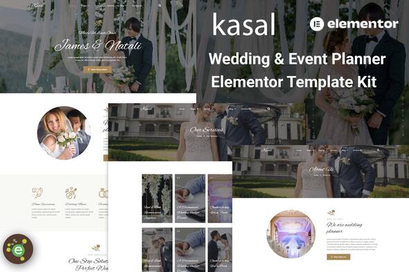 Kasal Wedding & Event Planner Elementor Template Kit