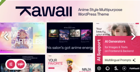Kawaii - Anime Creative Original WordPress Theme