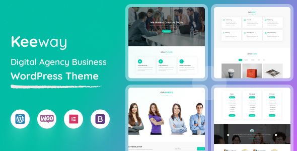 Keeway - Digital Agency One page WordPress Theme 1 Keeway Digital Agency Business WordPress Theme