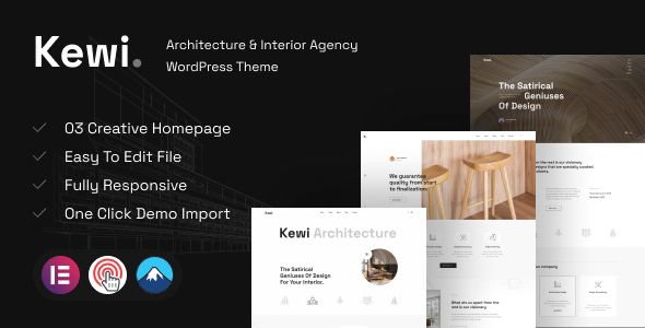 Kewi - Architecture & Interior Agency WordPress Theme 1 Kewi Architecture & Interior Agency WordPress Theme