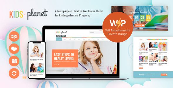 Kids Planet - Children Kindergarten and Playgroup WordPress Theme 1 Kids Planet Children Kindergarten and Playgroup WordPress Theme
