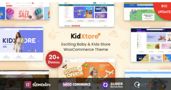 Kid Xtore Kids Clothing and Toys Store WordPress Theme