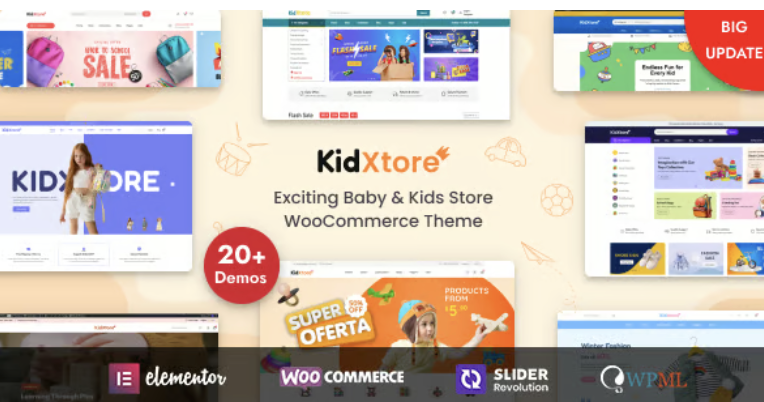 KidXtore - Kids Clothing and Toys Store Elementor WooCommerce WordPress Theme 1 Kid Xtore Kids Clothing and Toys Store WordPress Theme