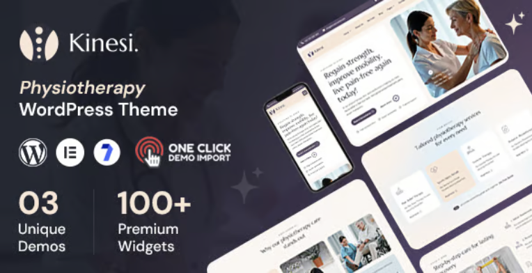 Kinesi - Physiotherapy WordPress Theme 1 Kinesi Physiotherapy WordPress Theme