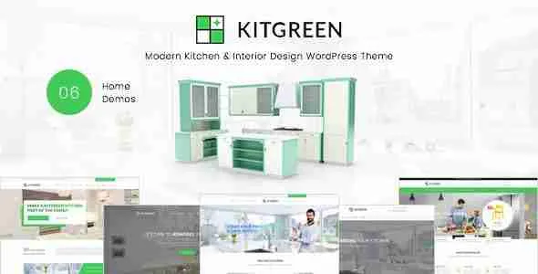 KitGreen - Interior and Kitchen Design WordPress Theme 1 Kit Green Interior and Kitchen Design WordPress Theme