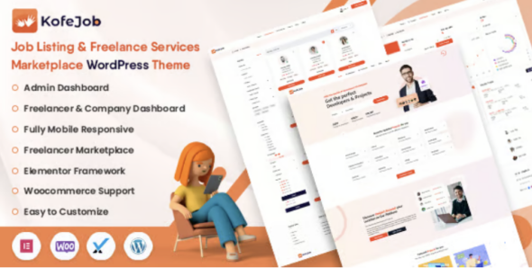 Kofejob Freelance Marketplace WordPress Theme
