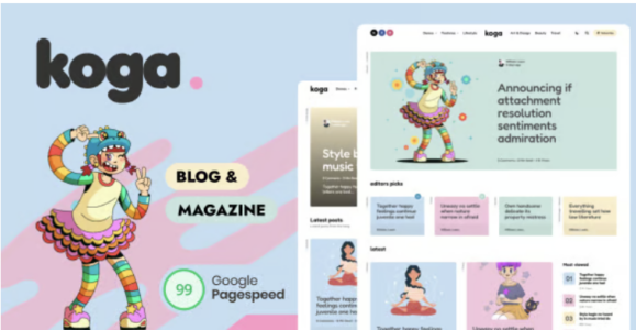 Koga Blog & Magazine WordPress Theme