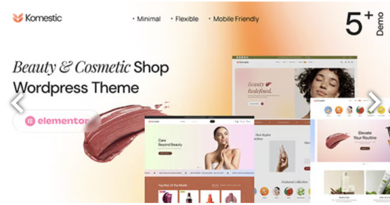 Komestic Beauty & Cosmetics Shop WordPress Theme