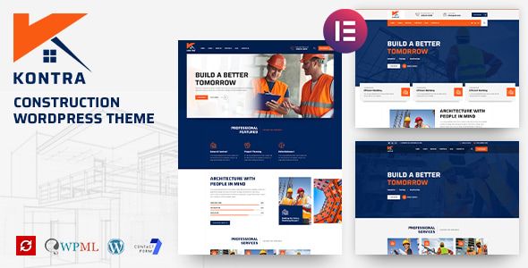 Kontra – Construction and Building WordPress Theme 1 Kontra Construction WordPress Theme