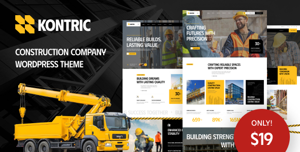 Kontric – Construction Company WordPress Theme 1 Kontric Construction Company WordPress Theme