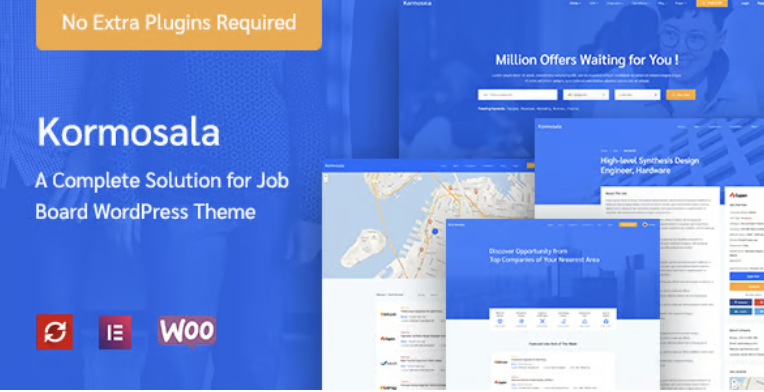 Kormosala – Job Board WordPress Theme 1 Kormosala Job Board WordPress Theme