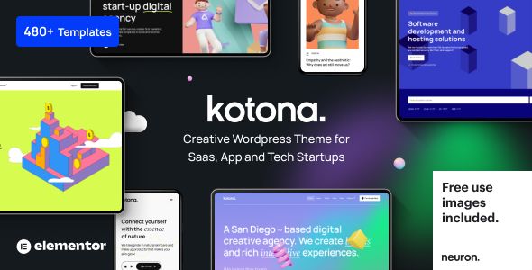 Kotona - Software and App Landing WordPress Theme 1 Kotona WordPress Theme