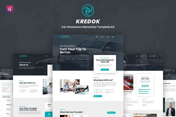 Kredok Car Showroom Elementor Template Kit