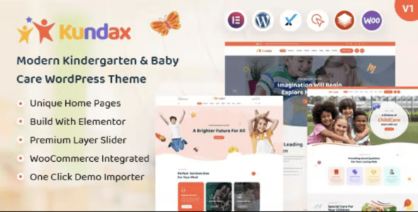 Kundax Kindergarten & Baby Care WordPress Theme