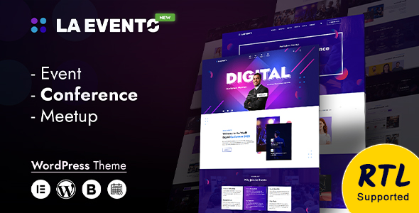 La Evento - An Organized Event WordPress Theme 1 La Evento WordPress Theme