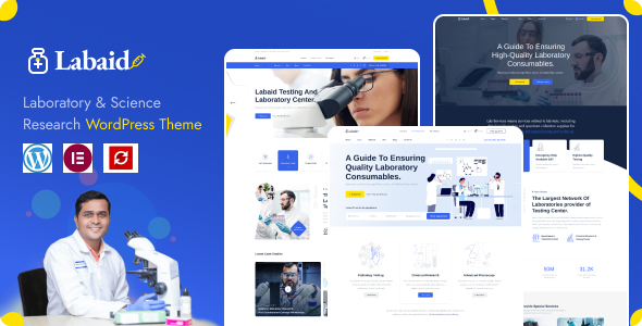 Labaid - Laboratory & Science Research WordPress Theme 1 Labaid Laboratory & Science Research WordPress Theme