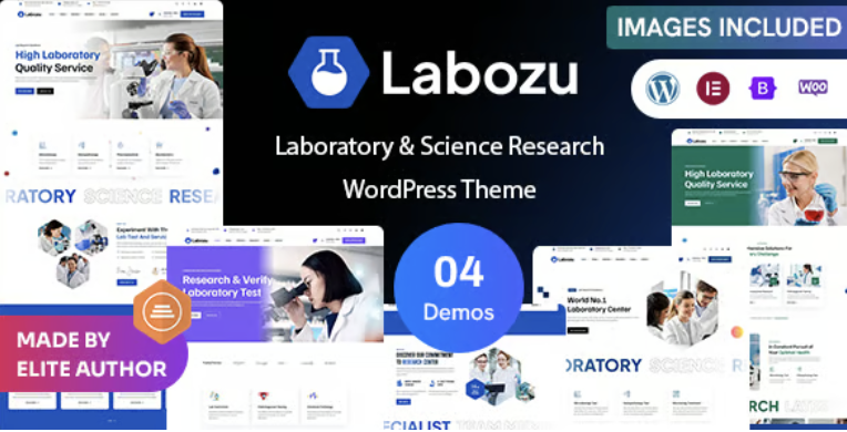 Labozu – Laboratory & Science Research WordPress Theme 1 Labozu Laboratory & Science Research WordPress Theme