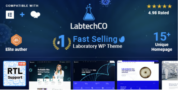 Labtech CO Laboratory & Science Research WordPress Theme