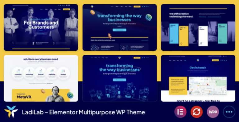 LadiLab - Elementor Multipurpose WordPress Theme 1 Ladi Lab - Elementor Multipurpose WordPress Theme