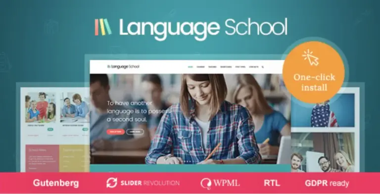 Language School Pro WordPress Theme