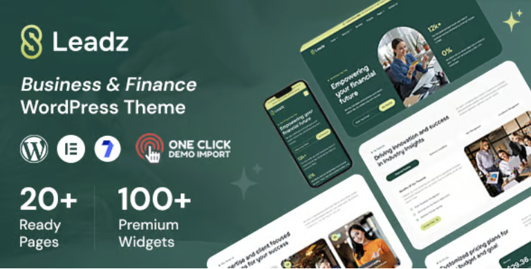 Leadz - Finance Business WordPress Theme 1 Leadz - Finance Business WordPress Theme