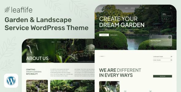 LeafLife – Garden Landscape Service WordPress Theme 1 Leaf Life Garden Landscape Service WordPress Theme