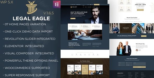 Legal Eagle | Law Firm and Business WordPress Theme 1 Legal Eagle WordPress Theme