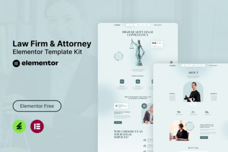 Legalize Law Firm & Attorney Elementor Template Kit
