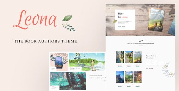 Leona – WordPress Theme for Book Writers and Authors 1 Leona WordPress Theme