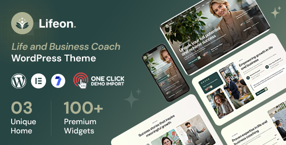 Lifeon - Life and Business Coach WordPress Theme 1 Lifeon - Life and Business Coach WordPress Theme