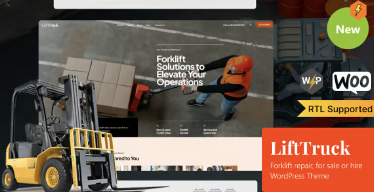 LiftTruck - Forklift Rentals, Services & Dealer WordPress Theme 1 Lift Truck Forklift Rentals, Services & Dealer WordPress Theme