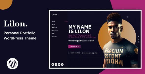 Lilon – Personal Portfolio WordPress Theme 1 Lilon – Personal Portfolio WordPress Theme