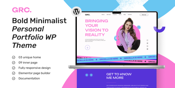 LinkGrace - Creative Portfolio WordPress Theme 1 Link Grace Creative Portfolio WordPress Theme