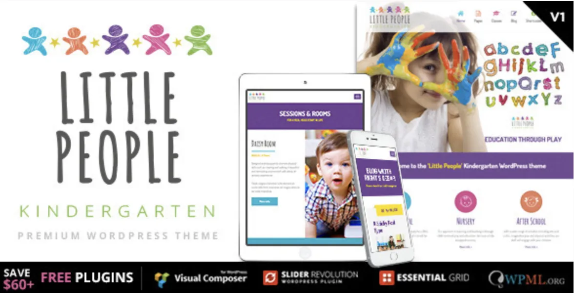 Little People Pro | Kindergarten WordPress Theme for PreScool 1 Little People Pro | Kindergarten WordPress Theme