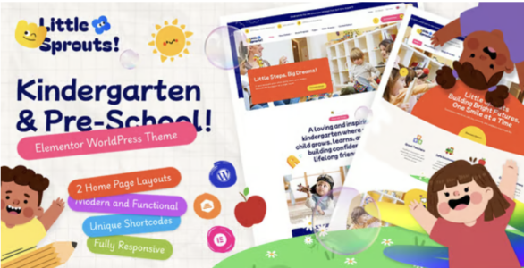 Little Sprouts Kindergarten & Preschool WordPress Theme