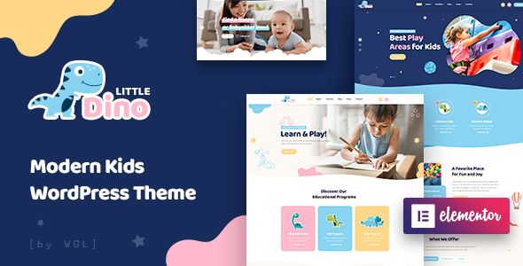 Littledino - Modern Kids WordPress Theme 1 Littledino Modern Kids WordPress Theme