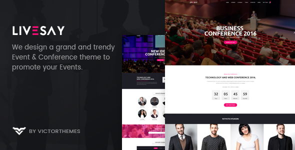 Livesay - Event & Conference WordPress Theme 1 Livesay - Event & Conference WordPress Theme