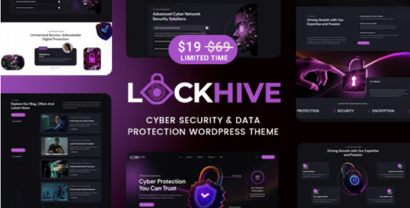 Lockhive Cyber Security & Data Protection WordPress Theme