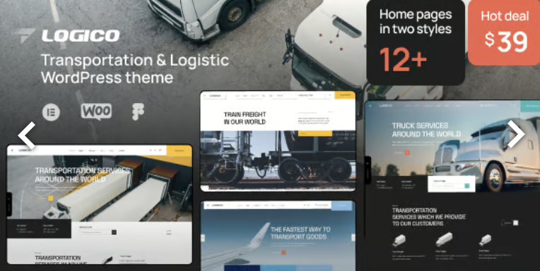 Logico | Transportation & Logistics WordPress Theme 1 Logico Transportation & Logistics WordPress Theme